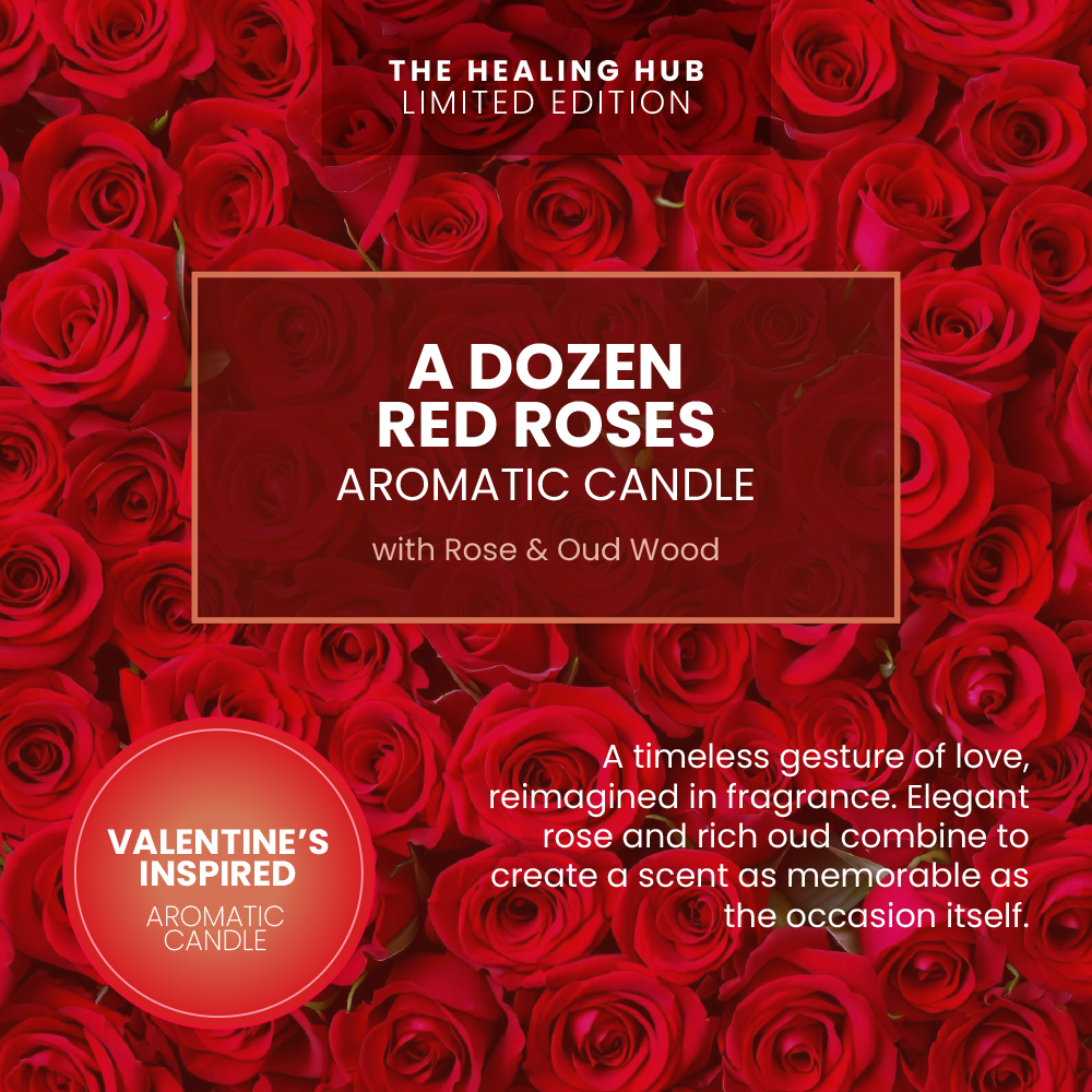 A Dozen Red Roses Aromatic Candle